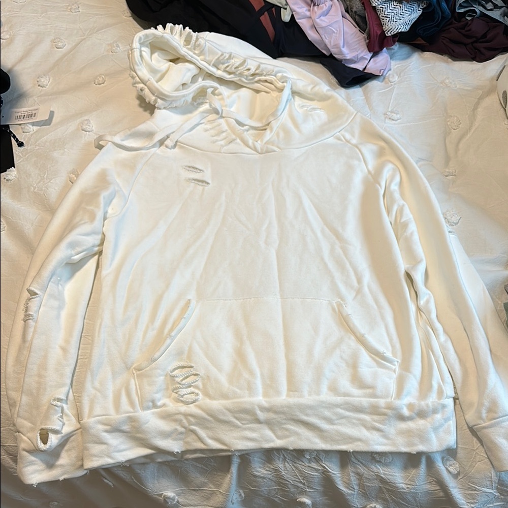 Distressed hoodie
